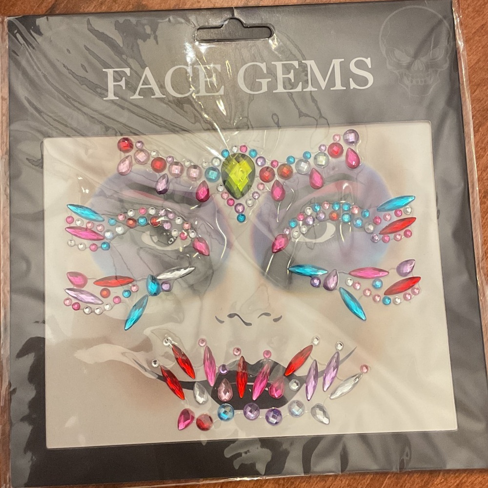 Colorful Face Gems Set